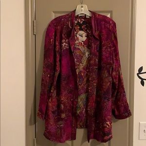 Asian-inspired Chico’s shirt. Size 3.